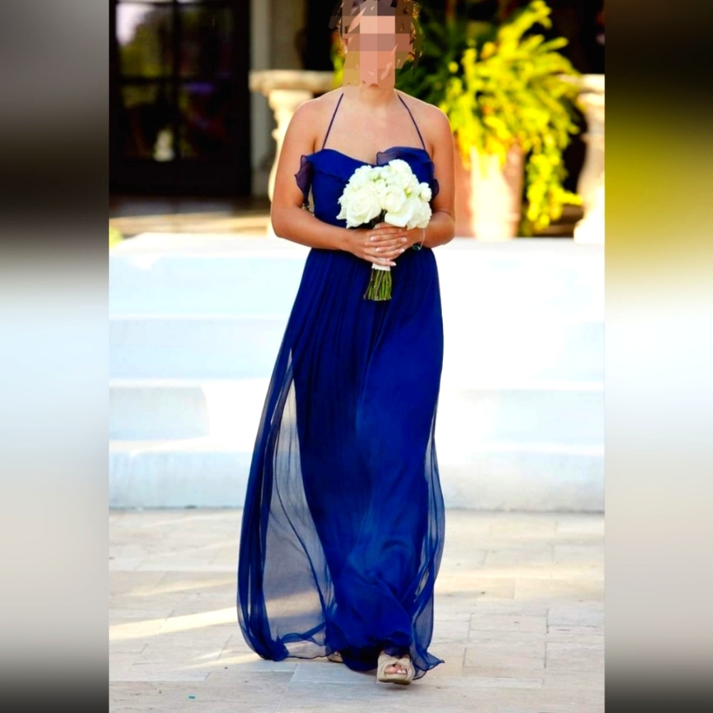 Navy blue bridesmaid dress